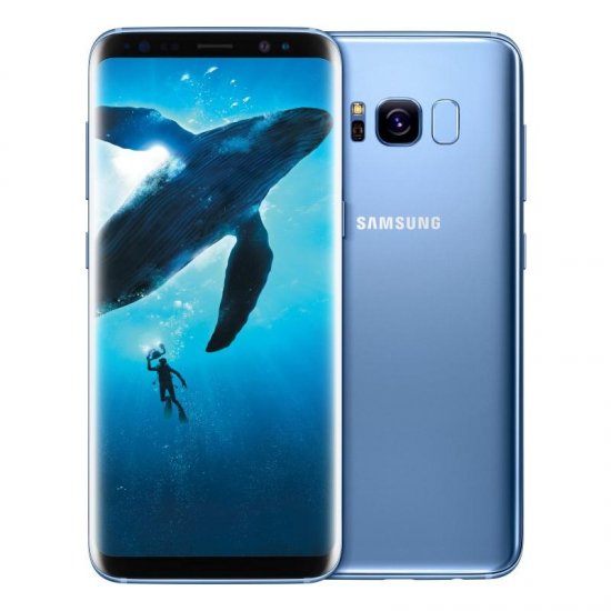 Samsung Galaxy S8+ - 64 GB - Coral Blue - Unlocked - CDMA/GSM - Click Image to Close