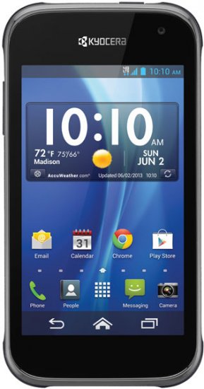 MetroPCS - Kyocera Hydro XTRM 4G No-contract Cell Phone - Black - Click Image to Close