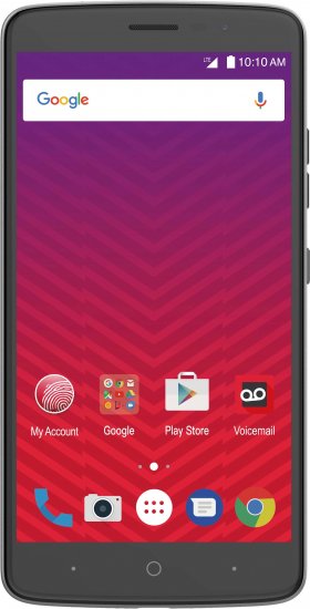 ZTE Max XL - 16 GB - Gray - Virgin Mobile - CDMA/GSM - Click Image to Close