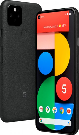 Google Pixel Phone 5 - Just Black 128GB - Fi - Click Image to Close