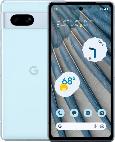 Google - Pixel 7a 5G 128GB (Unlocked) - Sea - Click Image to Close