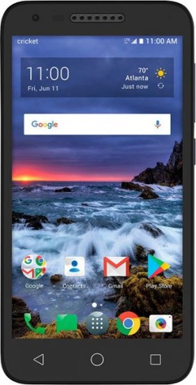 Alcatel Verso - 16 GB - Black - Cricket Wireless - GSM - Click Image to Close