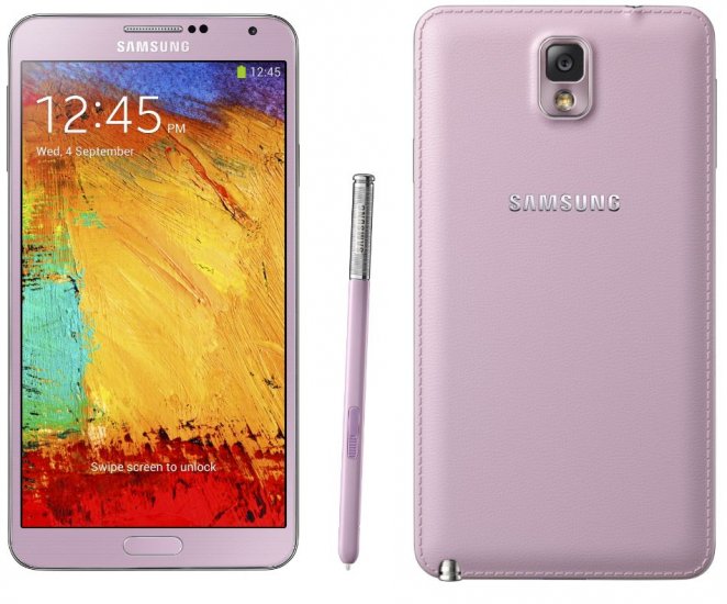 Samsung Galaxy Note 3 (GSM/CDMA Unlocked) - Pink 32 GB - Click Image to Close