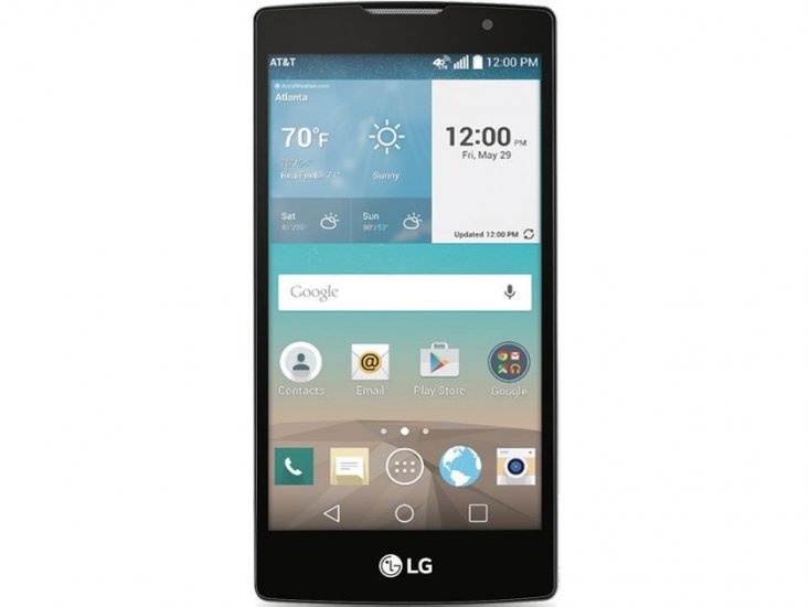 LG - Escape 2 4G with 16GB Memory Cell Phone - Black (AT&T) - Click Image to Close