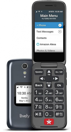 Jitterbug Flip2 Easy-To-Use Cell Phone For Seniors with Unlimite - Click Image to Close