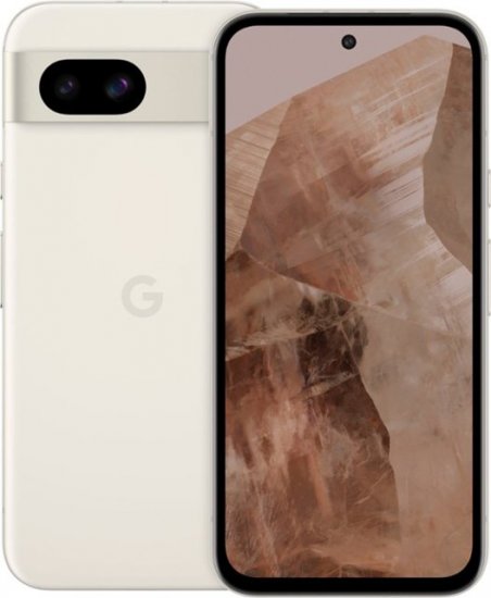 Google - Pixel 8a 5G 128GB (Unlocked) - Porcelain - Click Image to Close