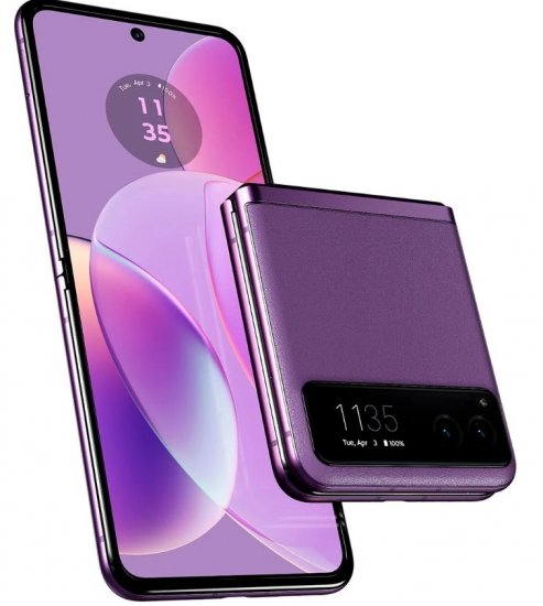 Motorola Razr - 2023 - Summer Lilac - 128GB - Unlocked - Click Image to Close