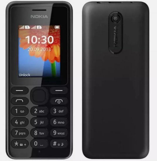 Nokia 108 - 4G - Black - Click Image to Close