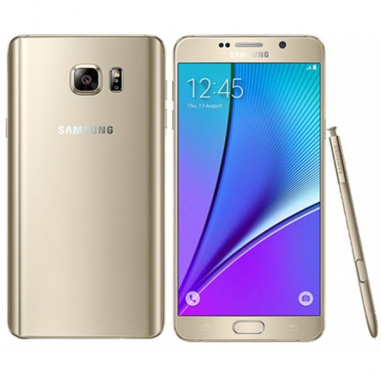 Samsung Galaxy Note5 - 32 GB - Platinum Gold - T-Mobile - GSM - Click Image to Close