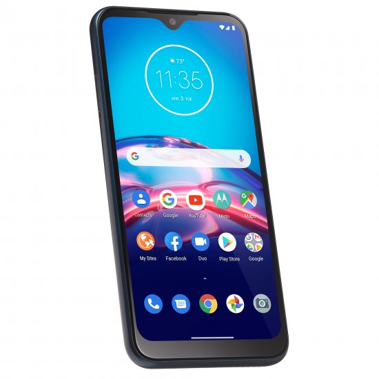 Straight Talk Motorola E, 32GB, Midnight Blue - Prepaid Smartpho - Click Image to Close