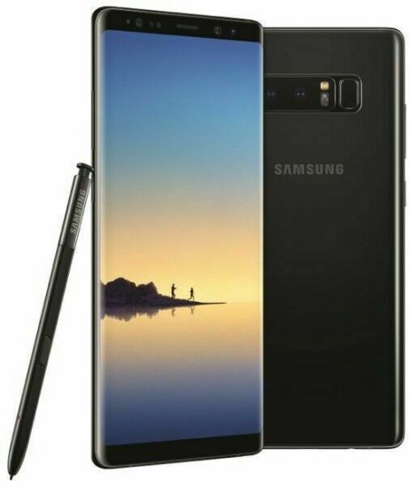 Samsung Galaxy Note8 - 64 GB - Midnight Black - Unlocked - CDMA/ - Click Image to Close