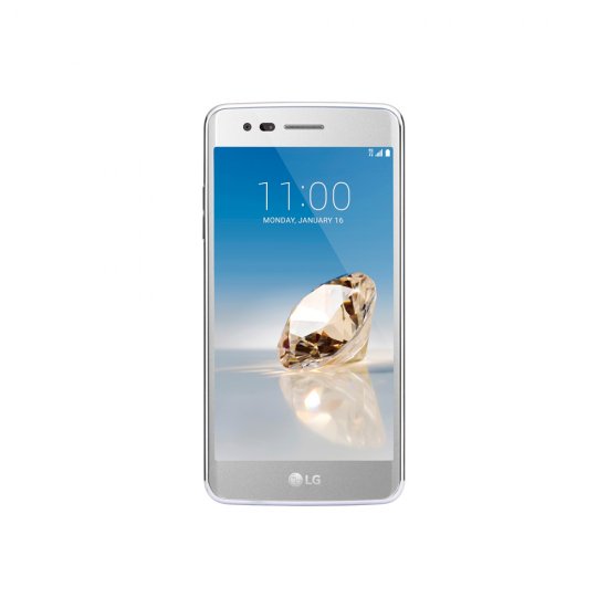 T-Mobile LG Aristo Smartphone Silver - 16GB - Android 7.0 Nougat - Click Image to Close