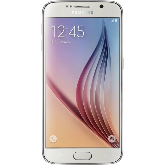 Samsung Galaxy S6 - White Pearl - Verizon - CDMA/GSM 32GB - Click Image to Close