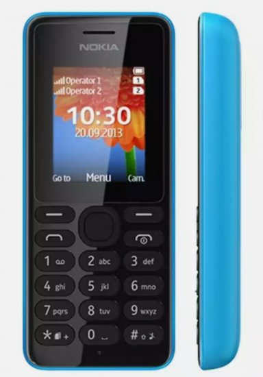 Nokia 108 - 4G - Blue - Click Image to Close