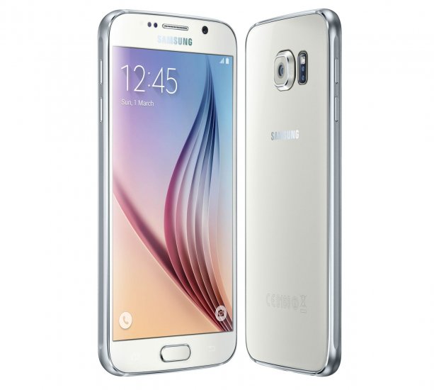 Samsung Galaxy S6 - 32 GB - White Pearl - U.S. Cellular - CDMA - Click Image to Close