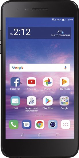 LG Rebel 4 L211VL - 16 GB - Black - Simple Mobile - GSM - Click Image to Close