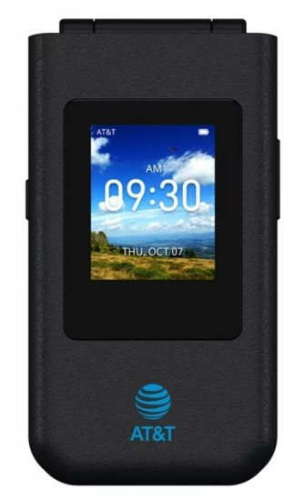 AT&T Prepaid Cingular Flex Flip (4GB) - Charcoal Gray - Click Image to Close