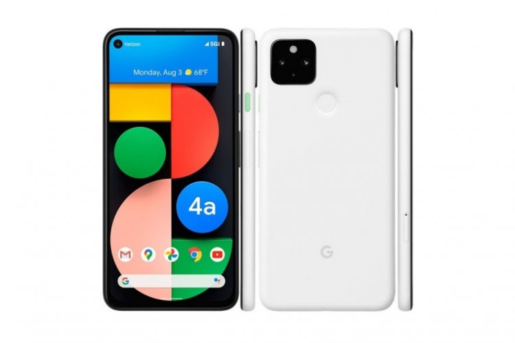 Google Pixel 4A with 5G 128GB Unlocked Smartphone White - Click Image to Close