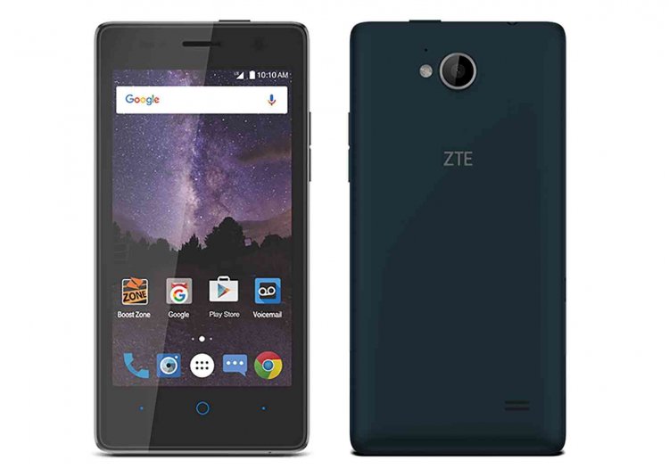 ZTE Tempo - 8 GB - Blue - Boost Mobile - CDMA/GSM - Click Image to Close