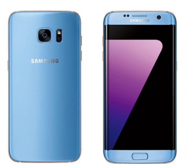 Samsung Galaxy S7 edge - 32 GB - Blue Coral - AT&T - GSM - Click Image to Close