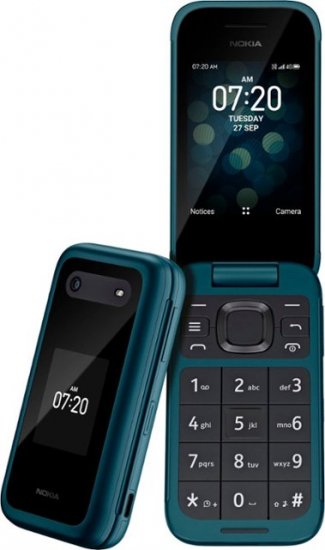 Nokia - 2780 Flip Phone (Unlocked) - Blue - Click Image to Close