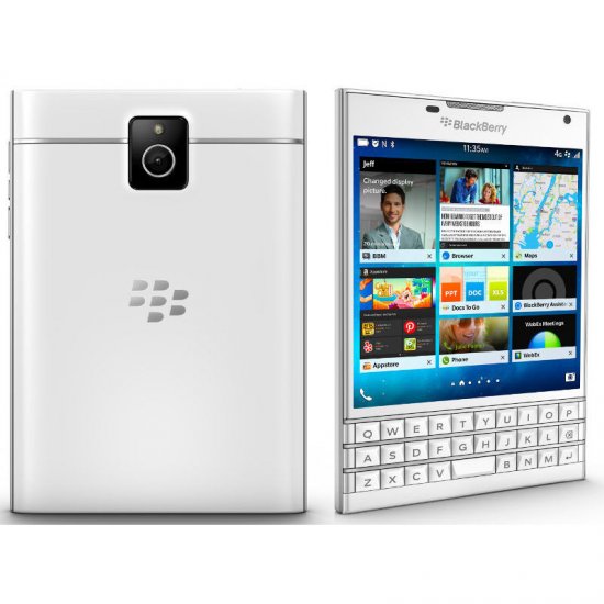 BlackBerry Passport - 32 GB - White - Unlocked - GSM - Click Image to Close