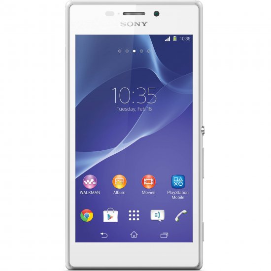 Sony Xperia M2 - White - Unlocked - GSM - Click Image to Close
