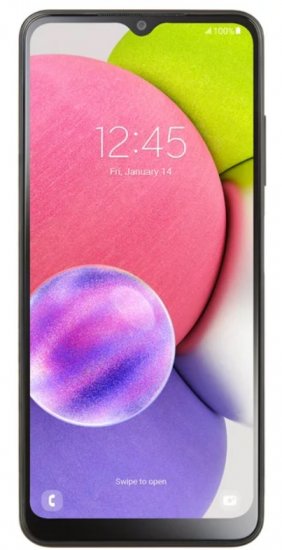 Walmart Family Mobile Samsung Galaxy A03s, 32GB, Black- Prepaid - Click Image to Close