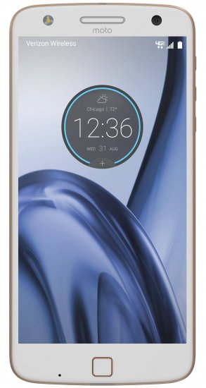 Motorola Moto Z Play - 32 GB - White/Fine Gold/- Verizon - Click Image to Close