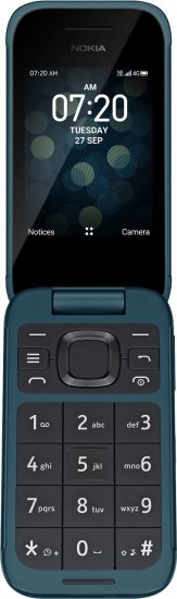 Nokia - 2780 Flip Phone (Unlocked) - Blue - Click Image to Close