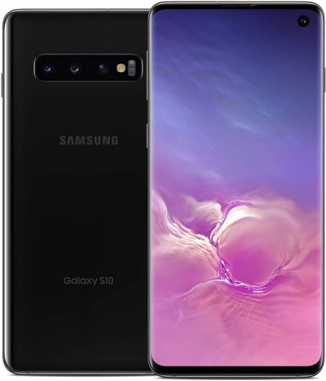 Samsung Galaxy S10 6.1" 128GB QHD+ Unlocked Smartphone - Black - Click Image to Close