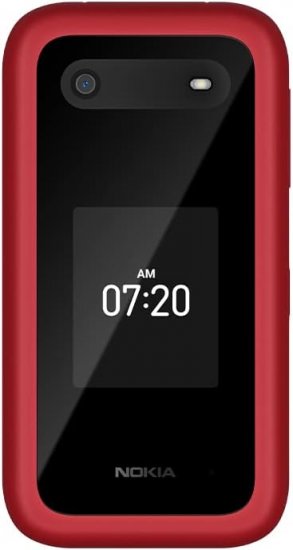 Nokia 2780 Flip TA-1420 GSM / Verizon Unlocked Flip Phone - Red - Click Image to Close