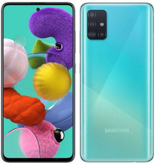 Samsung Galaxy A51 - 128 GB - Prism Crush Blue - Unlocked - CDMA - Click Image to Close