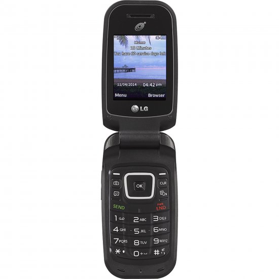 LG 441G Cellular Phone - 256 MB - Black - Net10 - GSM - Click Image to Close