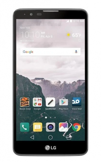 LG G Stylo - 16 GB - Titanium Silver - Boost Mobile - CDMA/GSM - Click Image to Close