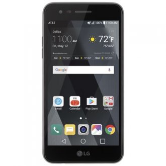 LG Phoenix 4 Prepaid Smartphone - 16 GB - Black - AT&T