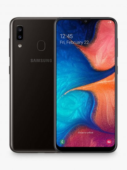 Samsung Galaxy A20e, 32GB, Gray, Boost Mobile - Click Image to Close