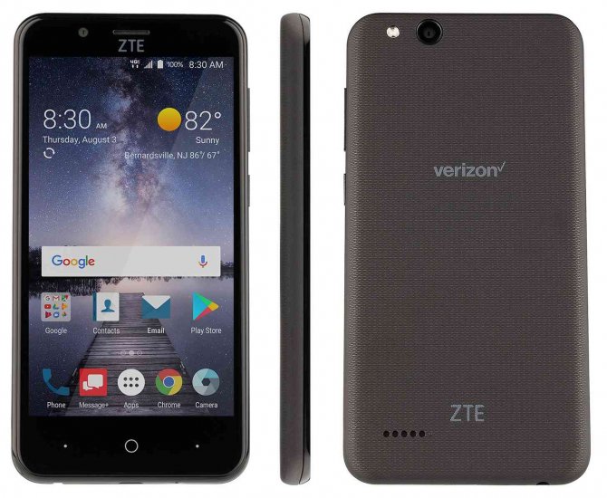 ZTE Blade Vantage - 16 GB - Black - Verizon - GSM - Click Image to Close