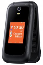 Consumer Cellular Iris, 8GB, Black - Flip Phone