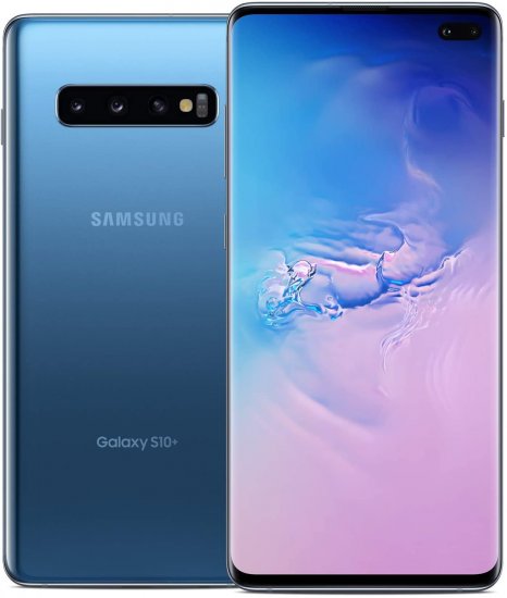 Samsung Galaxy S10+ - 128 GB - Prism Blue - AT&T - GSM - Click Image to Close