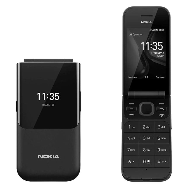 Nokia 2720, 2.8 inch (TA-1170) 4GB, Dual SIM, Flip Phone, GSM Unlocked