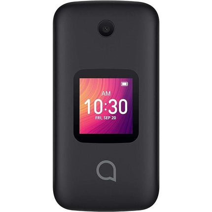 New Alcatel Go Flip 3 Black 4GB 4052w (GSM Unlocked) Flip Phone