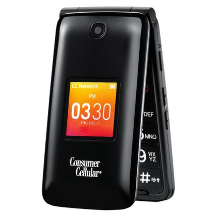 Total Wireless Alcatel MyFlip Prepaid Phone, Black