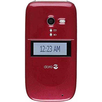 Consumer Cellular Doro 626 Flip Phone - Burgandy - Unlocked - GSM