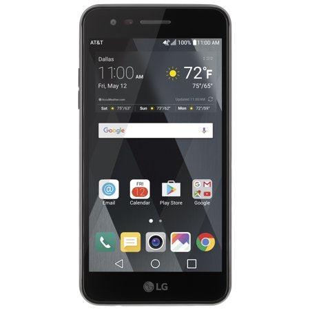 LG Phoenix 4 Prepaid Smartphone - 16 GB - Black - AT&T