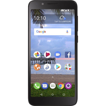 Total Wireless Alcatel TCL LX Prepaid Smartphone, Black