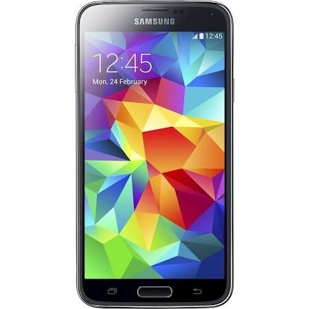 Samsung - Galaxy S 5 4G Cell Phone (unlocked) - Black - Click Image to Close