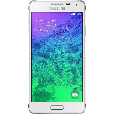 Samsung Galaxy Alpha SM-G850 Phone - 32 GB - White - Unlocked - Click Image to Close