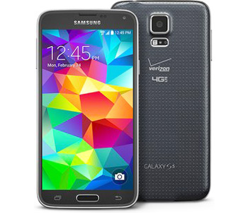 Samsung Galaxy S5 - 16 GB - Charcoal Black - Verizon - CDMA/GSM - Click Image to Close